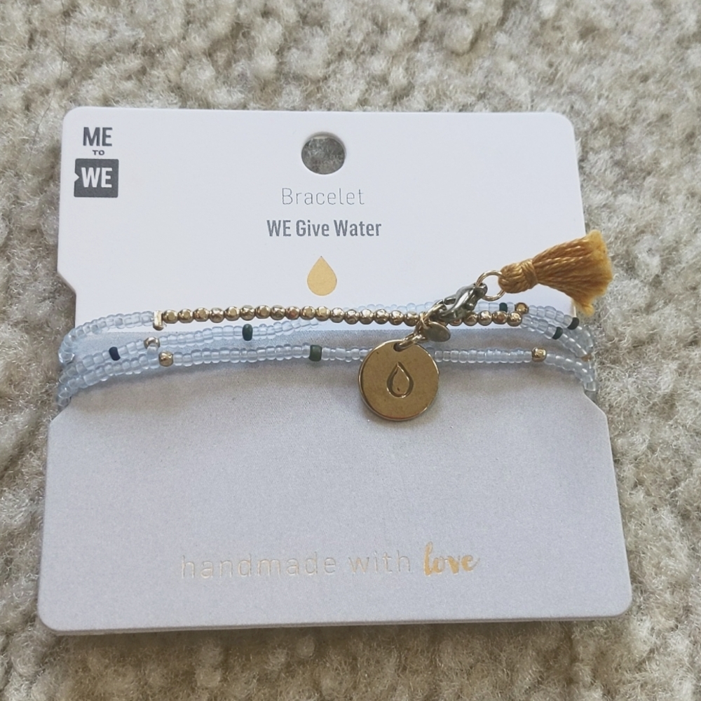 WE Give Water bracelet